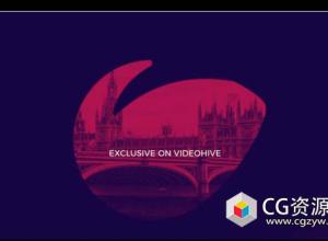 AE模板-快速文字排版图片快闪Logo动画 Stomp Logo Reveal