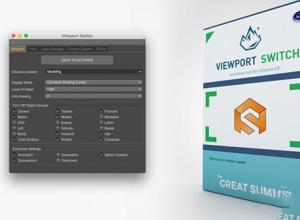 C4D插件-图层模型显示设置管理插件 TGS ViewportSwitch v1.0 C4D R16-R17
