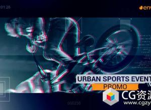 AE模板-动感城市体育活动促销视频片头宣传片 Urban Sport Event Promo