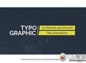 AE模板-优雅时尚的幻灯片视频包装片头 Clean Minimal Slideshow