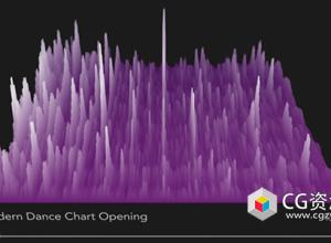 AE模板-3D音频频谱可视化动画 3D Audio Spectrum Visualizer