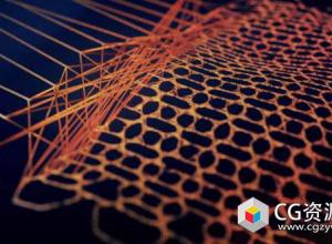 利用X-Particles插件在C4D中制作网状织布动画效果教程