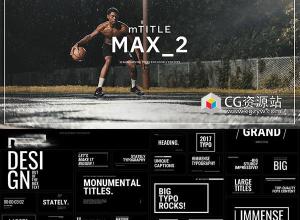 FCPX插件-60组大字片头纪录片文字标题字幕条动画预设mTitle MAX(1 + 2)