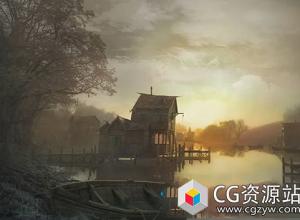 Houdini湖边房屋程序化建模视频教程V5