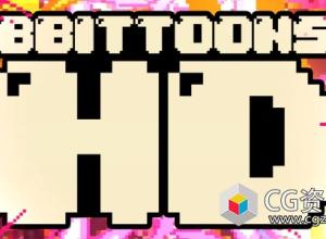 视频素材-8Bit像素复古手绘动画卡通游戏风格视频素材