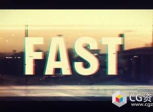 AE模板-现代时尚促销快闪文字标题视频开场 Fast Intro
