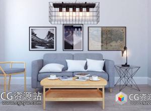 室内吊灯台灯灯具三维模型包(C4D/Maya/MAX/FBX/OBJ格式)CGAxis Models Volume 81 Lights IV