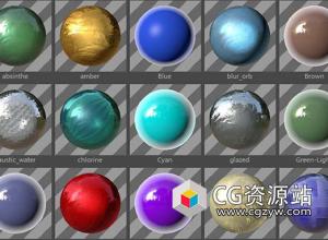 C4D预设-上千种标准材质合集预设 Cinema 4D Standard Materials
