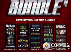 Photoshop超级样式合集Super Styles Bundle 4