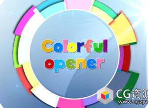 AE模板-儿童童年幸福快乐栏目片头包装 Kids Colorful Opener