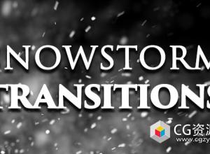 视频素材-10组暴风雪转场视频素材 Snowstorm Transitions
