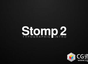 AE模板 - 时尚文字标题快闪排版介绍 Stomp 2 - Typographic Intro