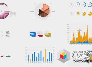 AE模板-10组信息图表数据动画 10 Amazing Infographic Elements