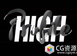 C4D制作细节鞋带建模渲染教程 Cinema 4D – How to Create a Shoelace Displacement Map Tutorial