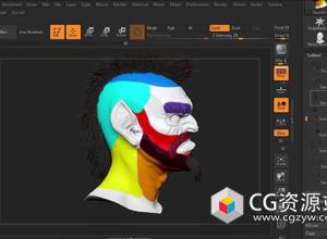 Zbrush中FiberMesh制作头发基础入门视频教程