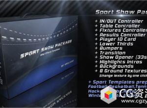 AE模板-体育节目包电视栏目包装片头 Sport Show Package