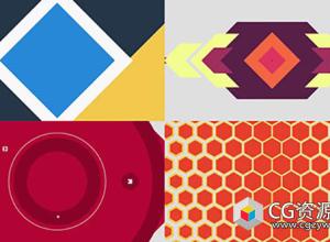 AE模板-100组多彩图形动画视频转场过渡