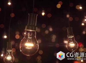 C4D结合Octane Render灯泡渲染合成案例教程Cinema 4D Light Bulb in Octane Render and After Effects