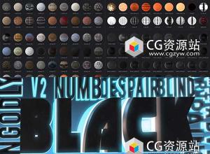 375组Element 3D钢铁橡胶石头皮肤划痕发光等E3D材质预设V2.2