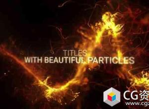 AE模板-酷炫抽象粒子字幕标题Abstract Particles Titles Trailer