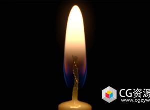 C4D蜡烛动态火焰教程Cinema 4D – Realistic Candle with Dynamic Flame Tutorial