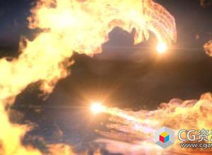 AE模板-火焰爆炸碰撞Logo动画 Fire Dance Logo Reveal