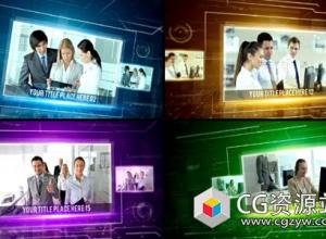 AE模板-高科技公司幻灯片企业宣传片视频演示