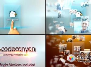 AE模板-触摸屏高科技标志logo动画Hi Tech Logo Opener