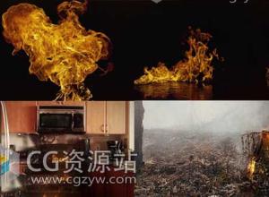 视频素材-234组4K实拍火焰燃烧高清特效合成素材