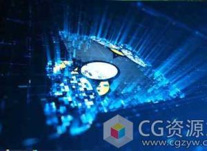 AE模板-高科技感HUD标志片头开场动画 Tech Logo Intr