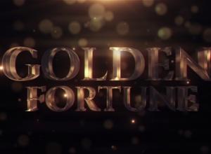 AE模板-三维电影标题预告片金色文字片头 Golden Fortune
