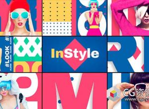 AE模板-时尚秀多彩视频栏目包装片头 In Style Fashion Show Package