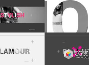 AE模板-12组MG动画创意图形文字标题 Motion Type – Titles Pack