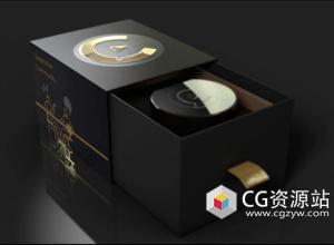 C4D教程-照片级渲染产品包装盒建模灯光渲染教程+工程文件