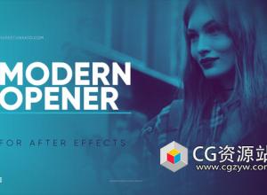 AE模板-现代时尚视频包装片头 Modern Opener