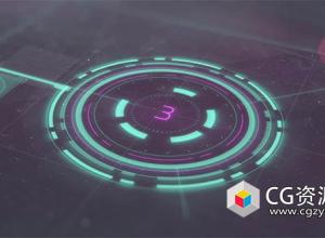 AE模板-电影预告片科幻HUD文字标题片头开场 Futuristic Cinematic Trailer