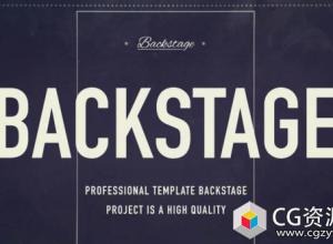 AE模板-时尚视频后台花絮包装 Backstage