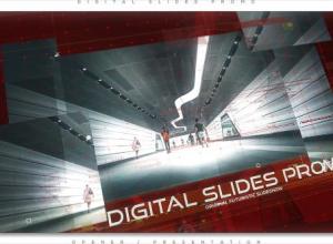 AE模板-科技感数字幻灯片图片介绍片头 Digital Slides Promo