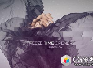 AE模板-电影企业动态定格图片展示片头 Freeze Time Opener – Slideshow
