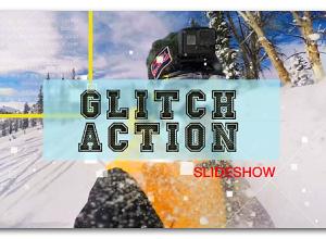 AE模板-现代促销幻灯片信号损坏视频包装标题片头 Glitch Action Slideshow