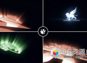 AE模板-大气电影光线标志Logo动画 Cinematic Light Rays Logo v3