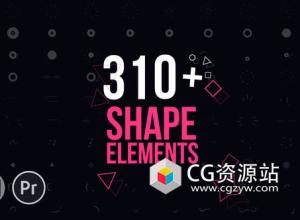 Premiere预设-310组MG动画图形元素转场PR预设