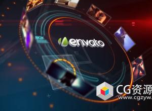 AE模板-时尚标志揭示科技感视频展示片头 Opener Displays