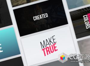 AE模板-时尚运动文字排版动画 Typography Vol.1