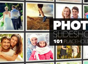 AE模板-周年回忆照片幻灯片相册片头 Photo Slideshow