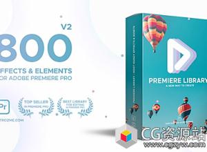 PR预设-800组扭曲调色信号损坏镜像RGB色彩分离Premiere视频特效