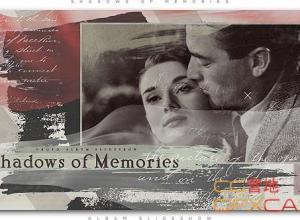 AE模板-复古回忆记忆相册幻灯片照片片头 Shadows of Memories Album Slideshow