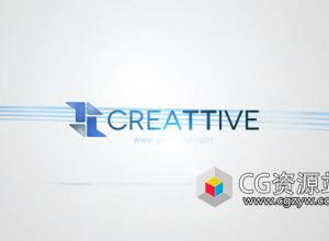 AE模板-公司企业时尚线条生长Logo动画 Welcome Logo