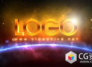 AE模板-空间标志揭示太空星球Logo动画 Space Logo Revealing