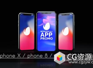 AE模板-iPhone手机应用程序APP促销展示动画 Wonderful App Promo